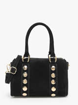 Handtassen Velvet Leder Milano Zwart velvet VE25066